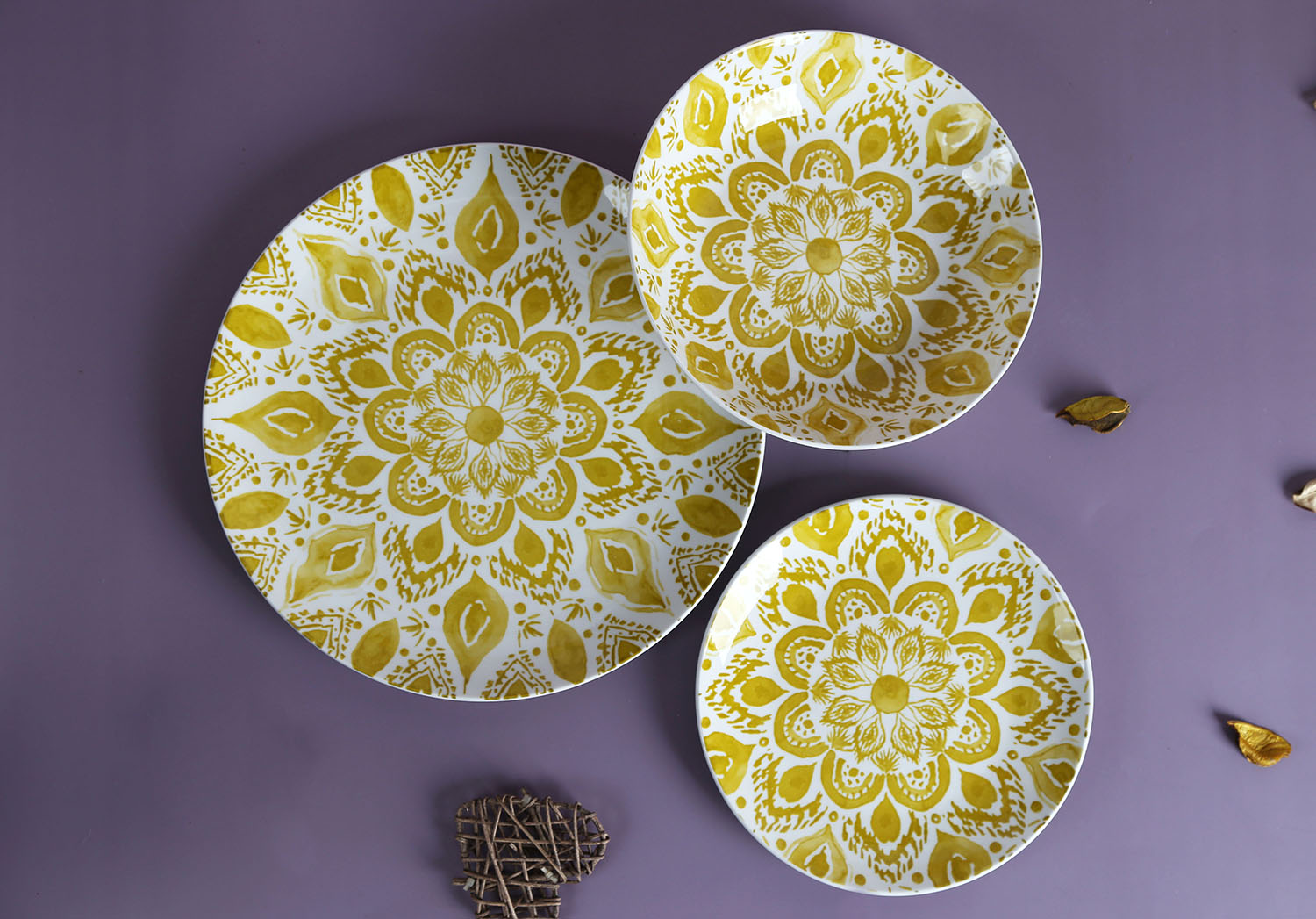 CHANGSHA HAPPY GO White Porcelain Printed Floral Pattern Dinnerware Set |Dopamine Series Ceramics|happygodinnerware.com