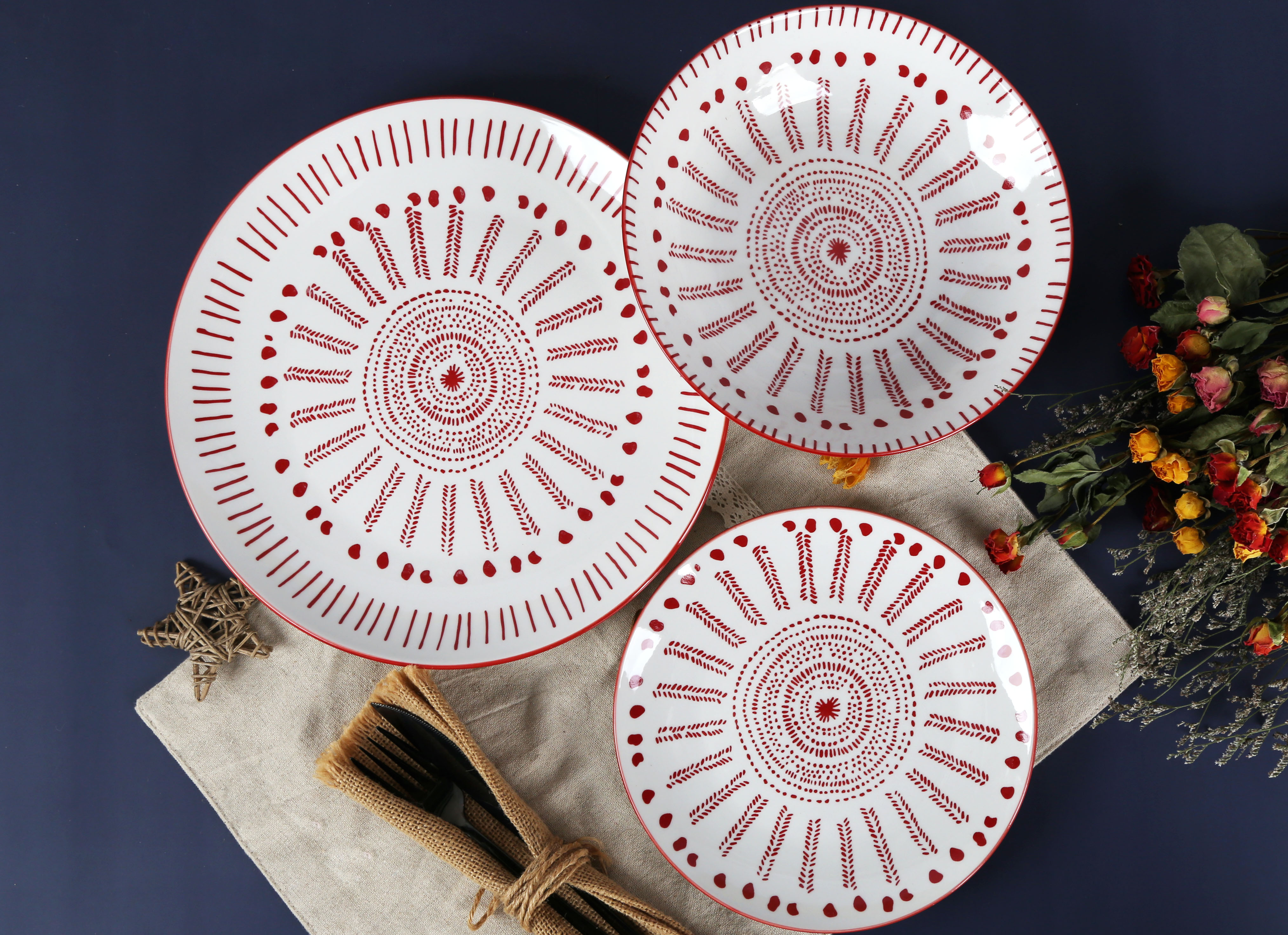 CHANGSHA HAPPY GO White Porcelain Printed Pattern Dinnerware Set |Dopamine Series Ceramics|happygodinnerware.com