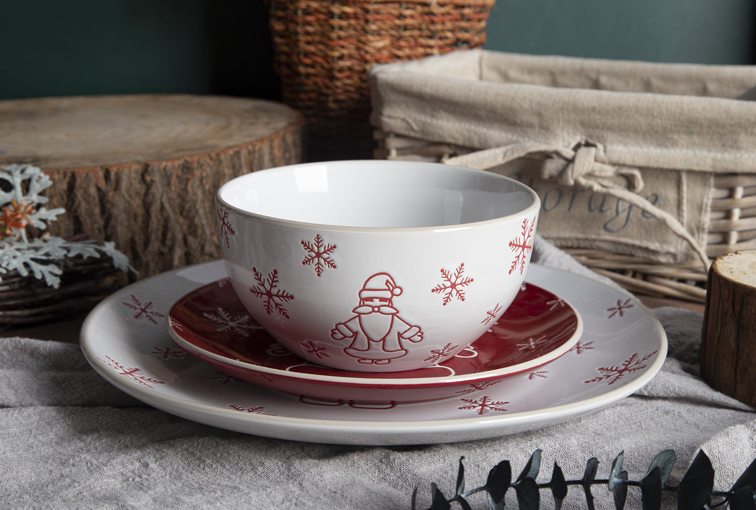 CHANGSHA HAPPY GO Christmas Tree and Snowflake Printed | happygodinnerware.com