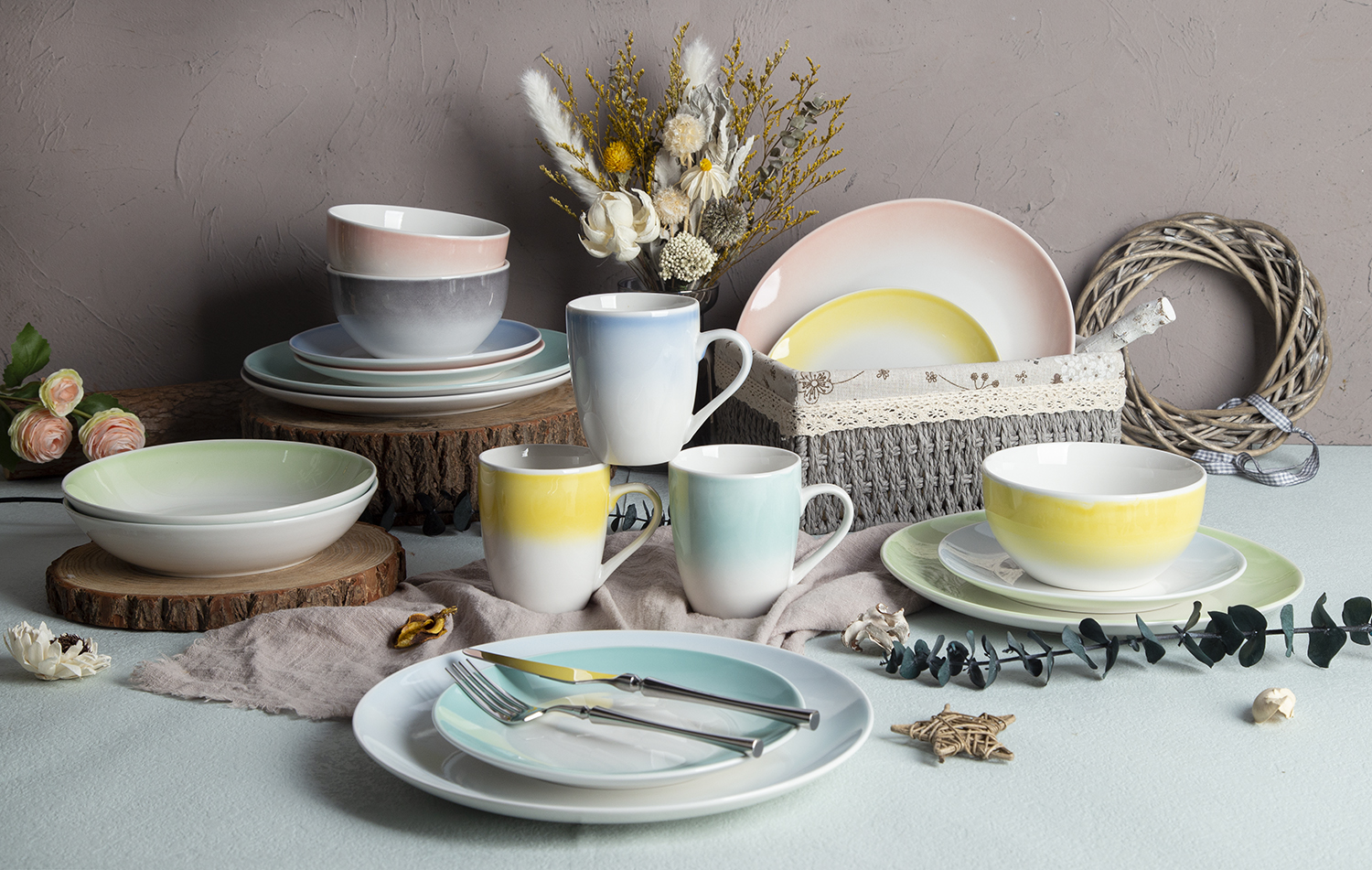 CHANGSHA HAPPY GO Color Glaze Ceramic Dinnerware | happygodinnerware.com