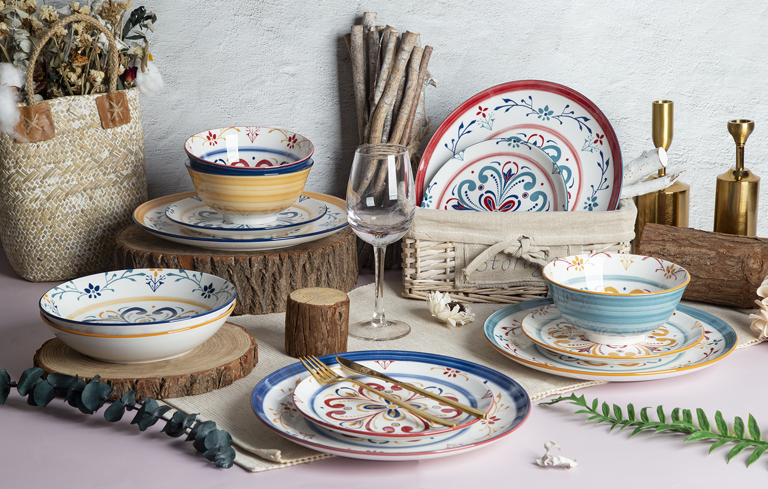 CHANGSHA HAPPY GO Pastel Gradient Relief Porcelain Dinnerware Collection|happygodinnerware.com