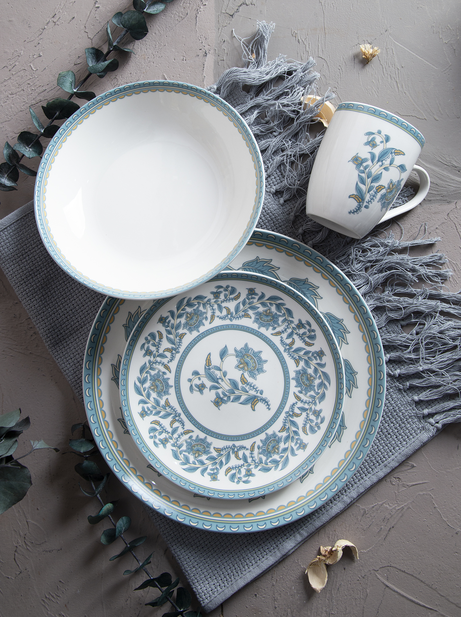 CHANGSHA HAPPY GO Floral Printed Porcelain Dinnerware Set |happygodinnerware.com