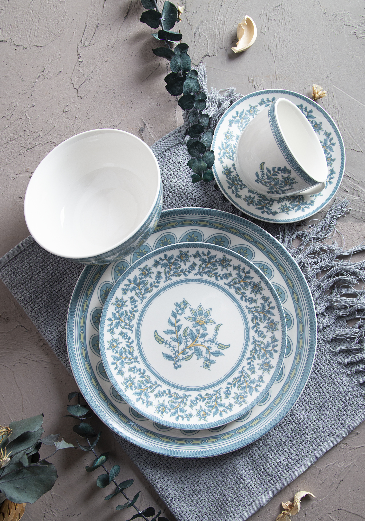 CHANGSHA HAPPY GO Floral Printed Porcelain Dinnerware Set |happygodinnerware.com
