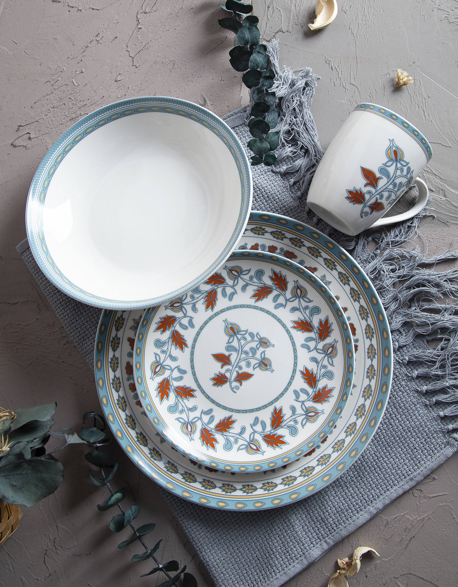 CHANGSHA HAPPY GO Floral Printed Porcelain Dinnerware Set |happygodinnerware.com