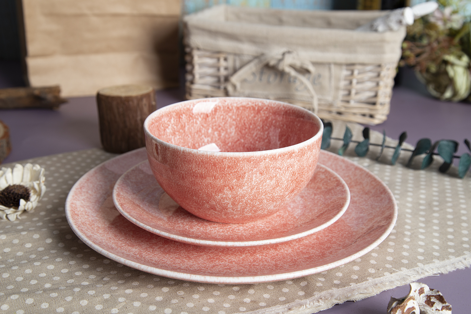 CHANGSHA HAPPY GO Reactive Glaze Porcelain Dinnerware Set |happygodinnerware.com