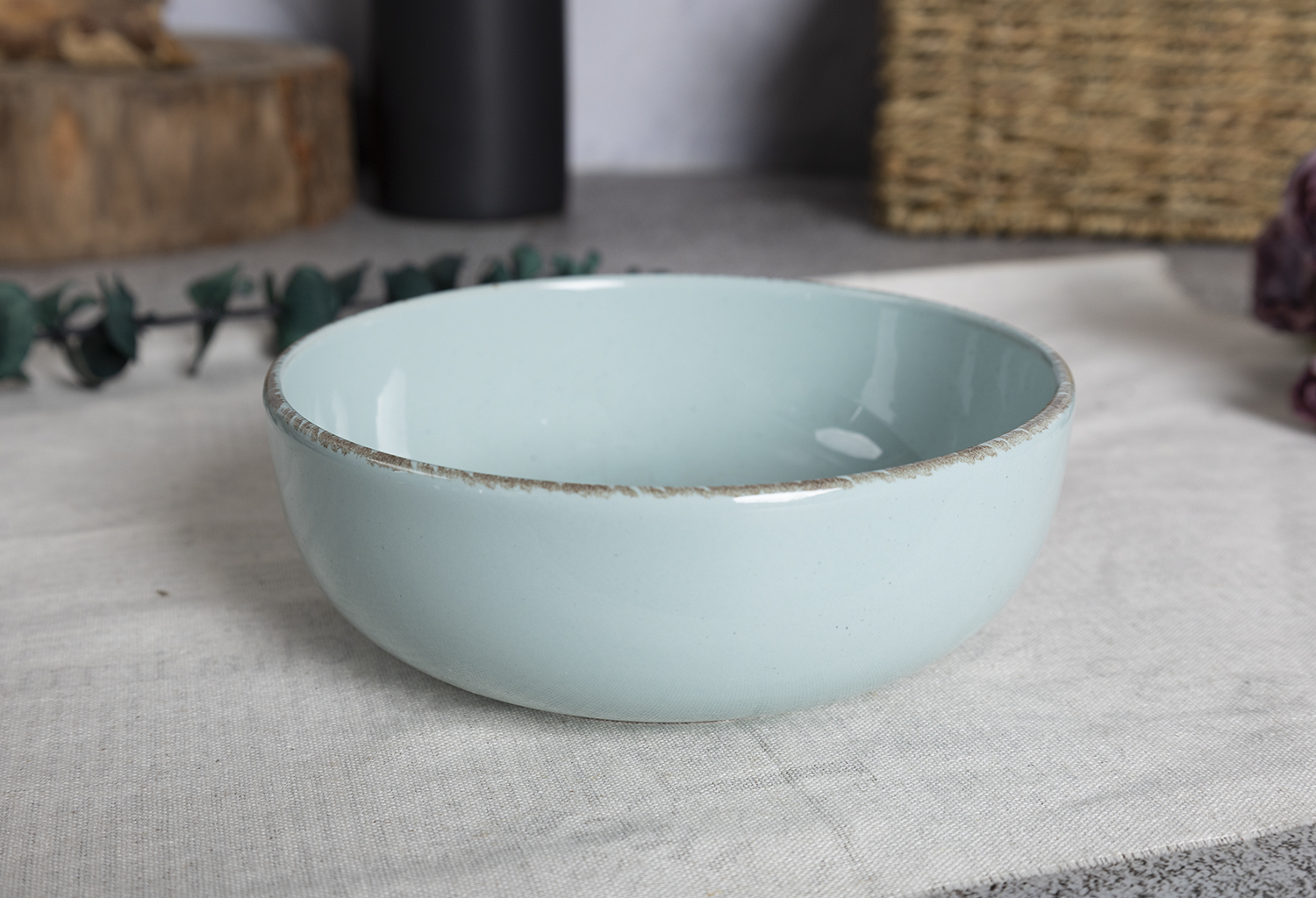 CHANGSHA HAPPY GO Stoneware Color Glaze Dinnerware Set – Modern Minimalist Tableware with Soft Pastel Tones and Rustic Edged Design |happygodinnerware.com
