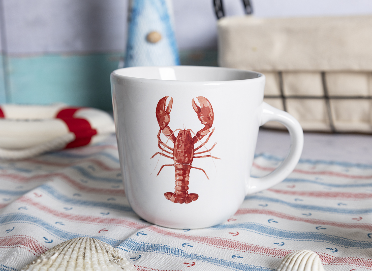 CHANGSHA HAPPY GO Stoneware Decal Dinnerware Set with Coastal Elements and Inspirational Words – Relax, Enjoy, Delicious, and Pleasure Tableware Collection |happygodinnerware.com