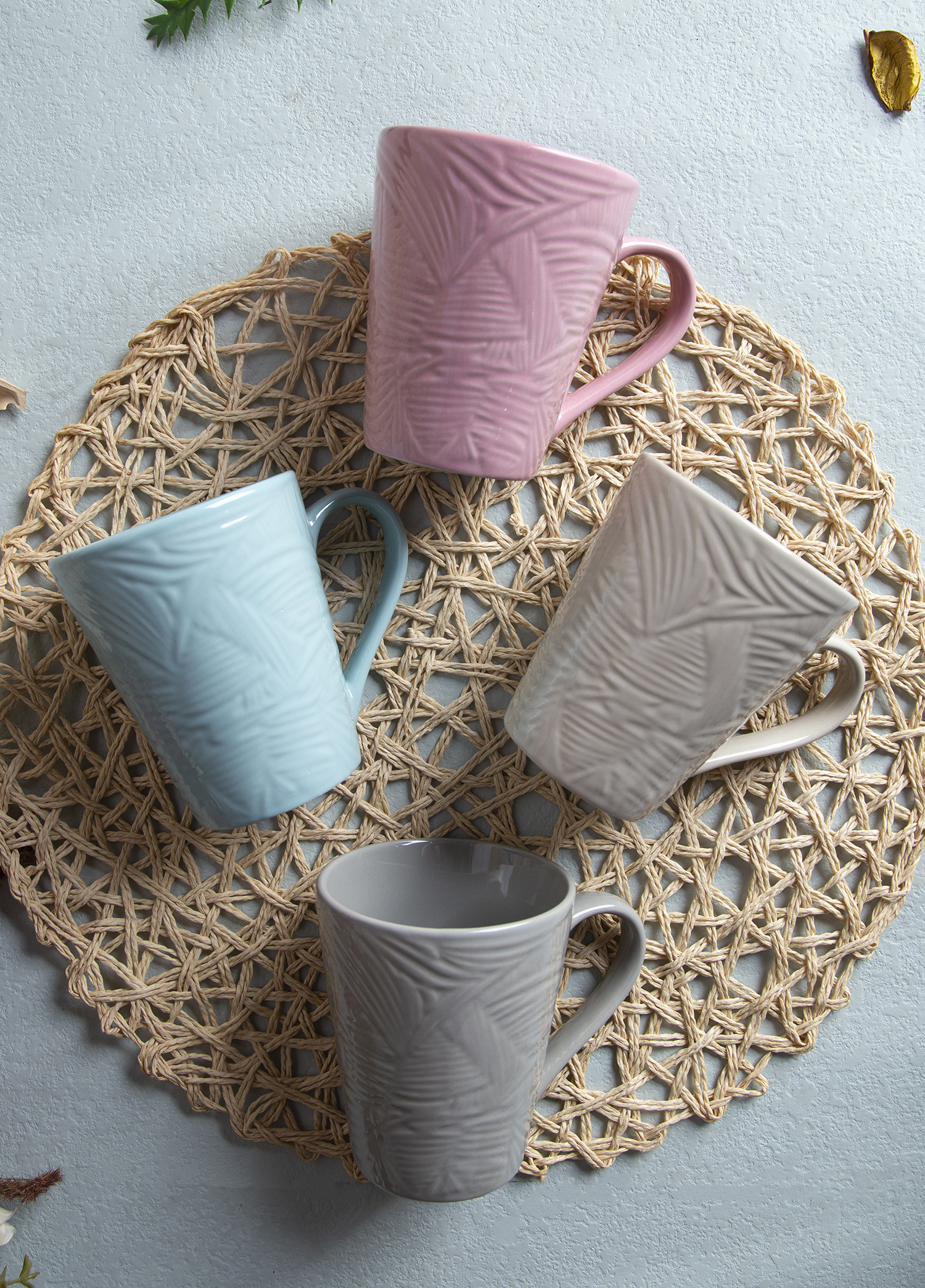 CHANGSHA HAPPY GO Embossed Glaze Porcelain Dinnerware with Pastel Colors |happygodinnerware.com
