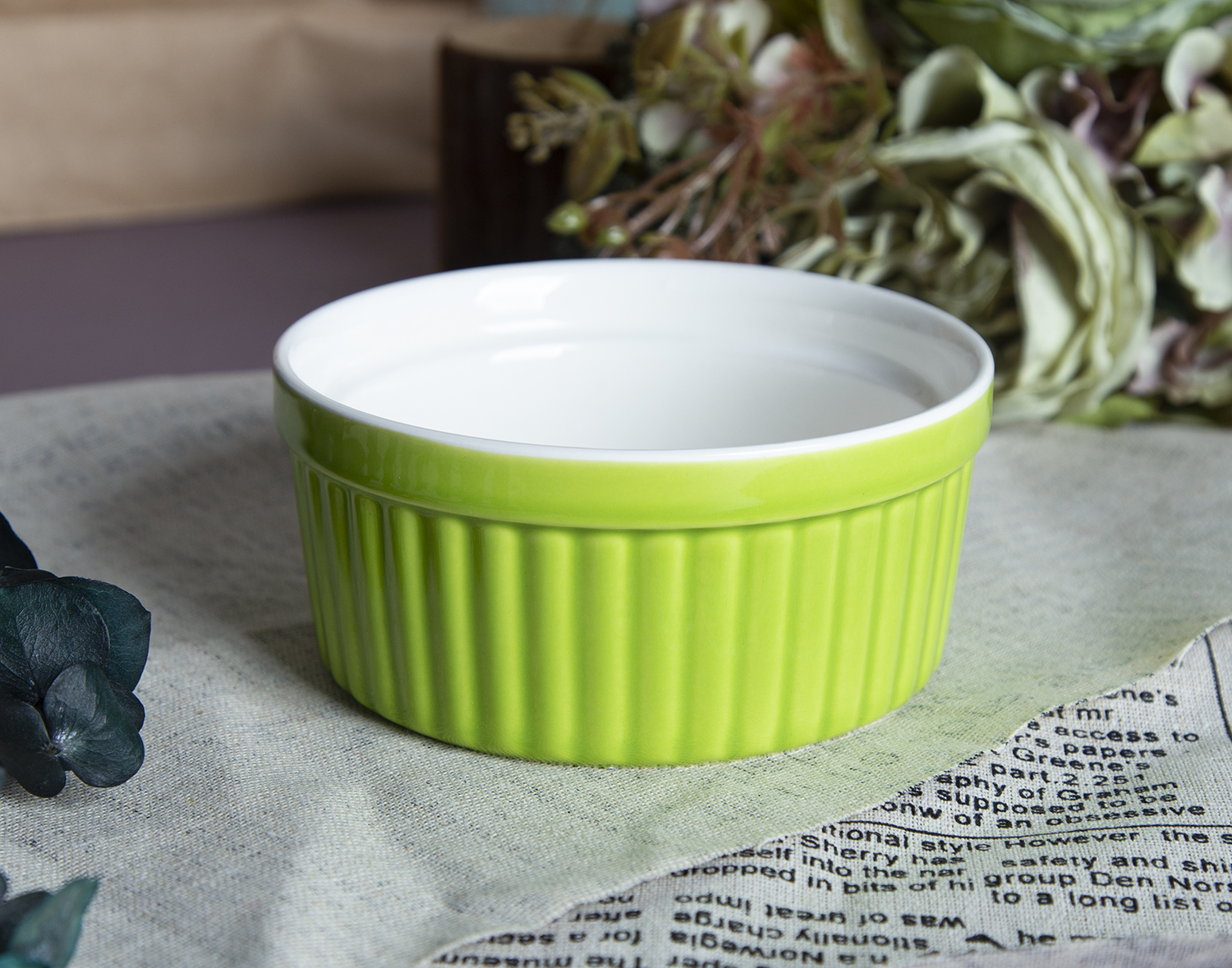 CHANGSHA HAPPY GO New Bone China Snack Bowl with Embossed Design | happygodinnerware.com