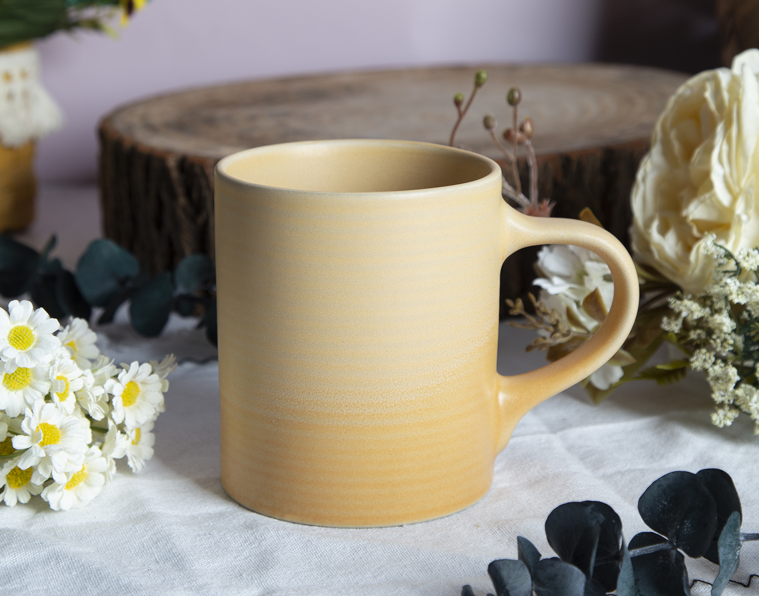 CHANGSHA HAPPY GO Pastel Reactive Embossed Stoneware Mugs |happygodinnerware.com