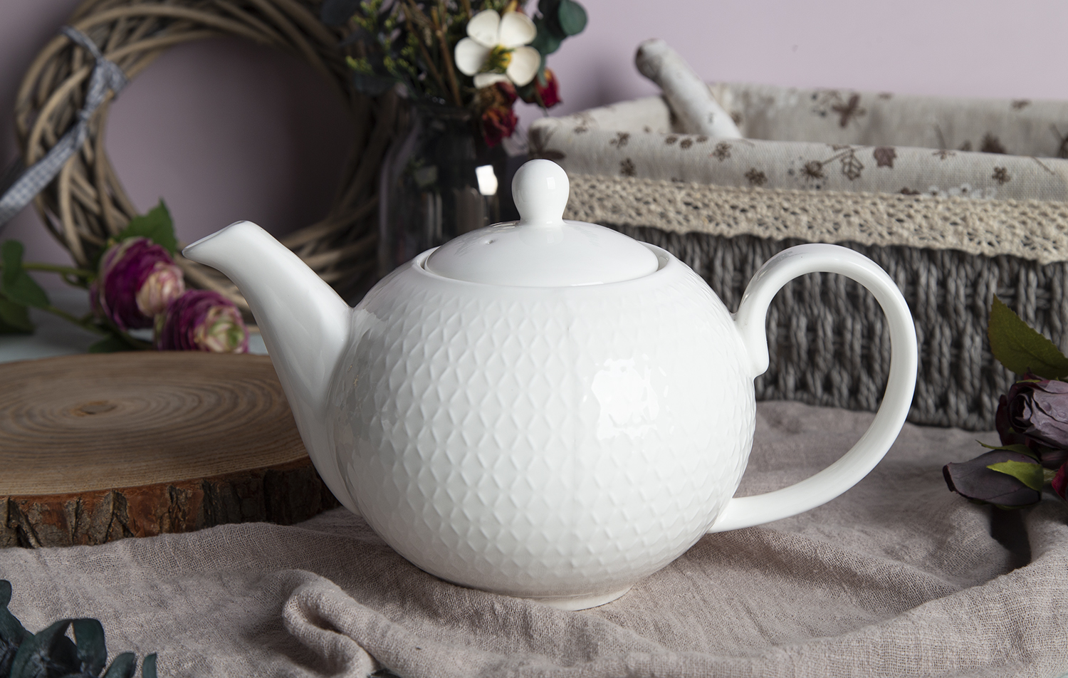CHANGSHA HAPPY GO New Bone China Rice Grain Embossed Dinnerware | happygodinnerware.com