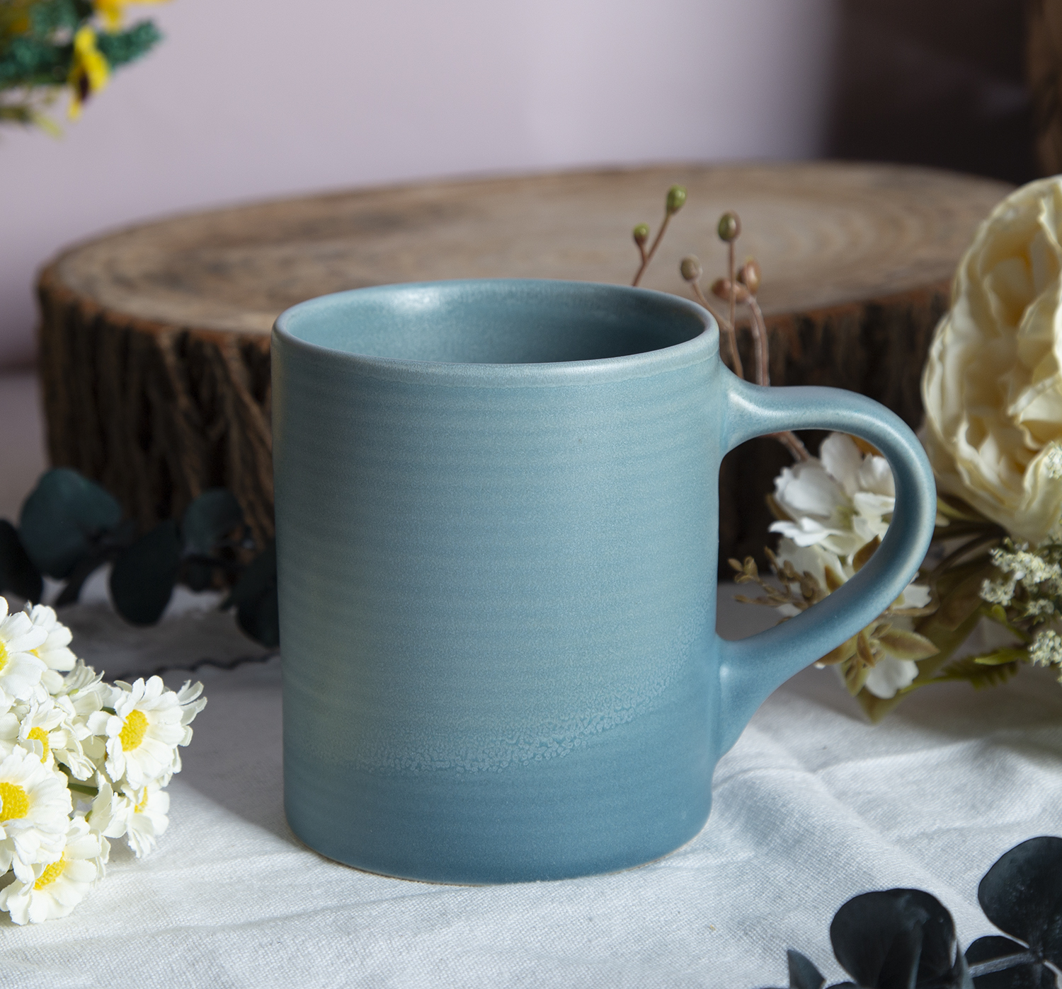 CHANGSHA HAPPY GO Pastel Reactive Embossed Stoneware Mugs |happygodinnerware.com