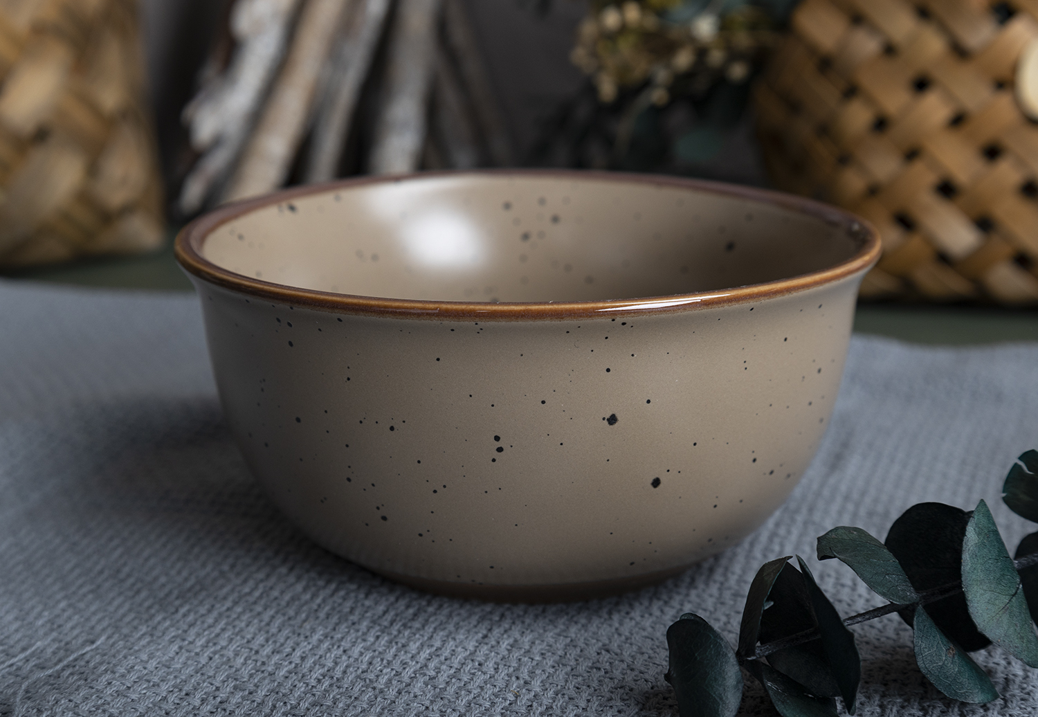 ​CHANGSHA HAPPY GO Vintage Rustic Reactive Glaze Stoneware Mug and Bowl Set with Natural Earth Tone Finish |Dopamine Series Ceramics  |happygodinnerware.com