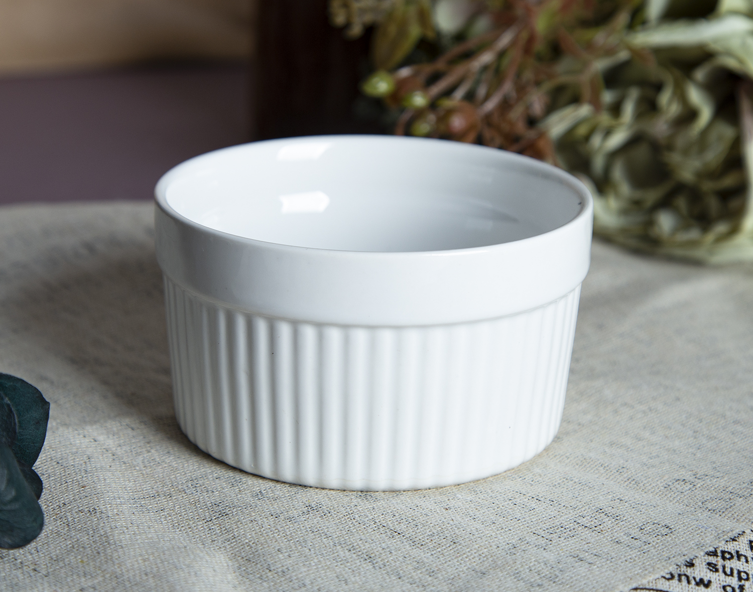 CHANGSHA HAPPY GO New Bone China Snack Bowl with Embossed Design | happygodinnerware.com