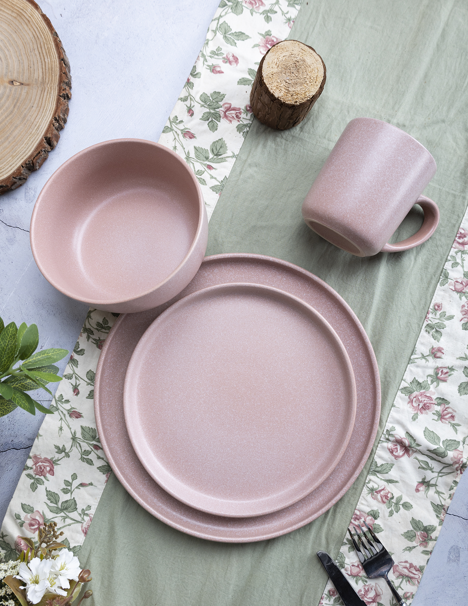 CHANGSHA HAPPY GO Spring Breeze Matte Reactive Glaze Stoneware Collection | Pastel Spring–Summer Palette |Dopamine Series Ceramics|happygodinnerware.com
