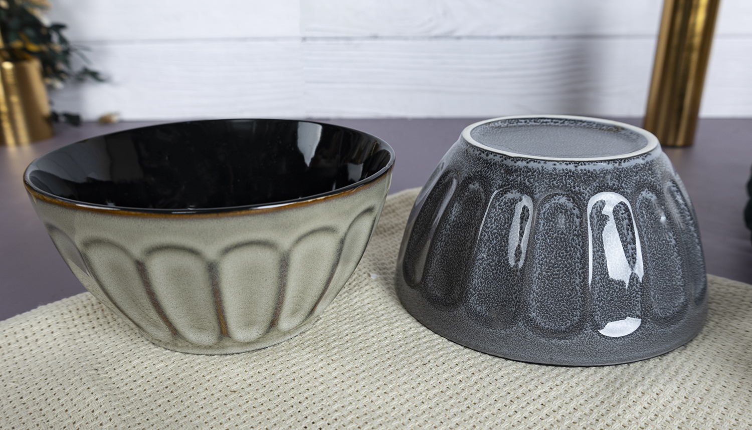 CHANGSHA HAPPY GO  Elegant Embossed Fine Bone China Bowl and Tumbler Set with Reactive Glaze Finish for Versatile Dining and Serving |Dopamine Series Ceramics  |happygodinnerware.com