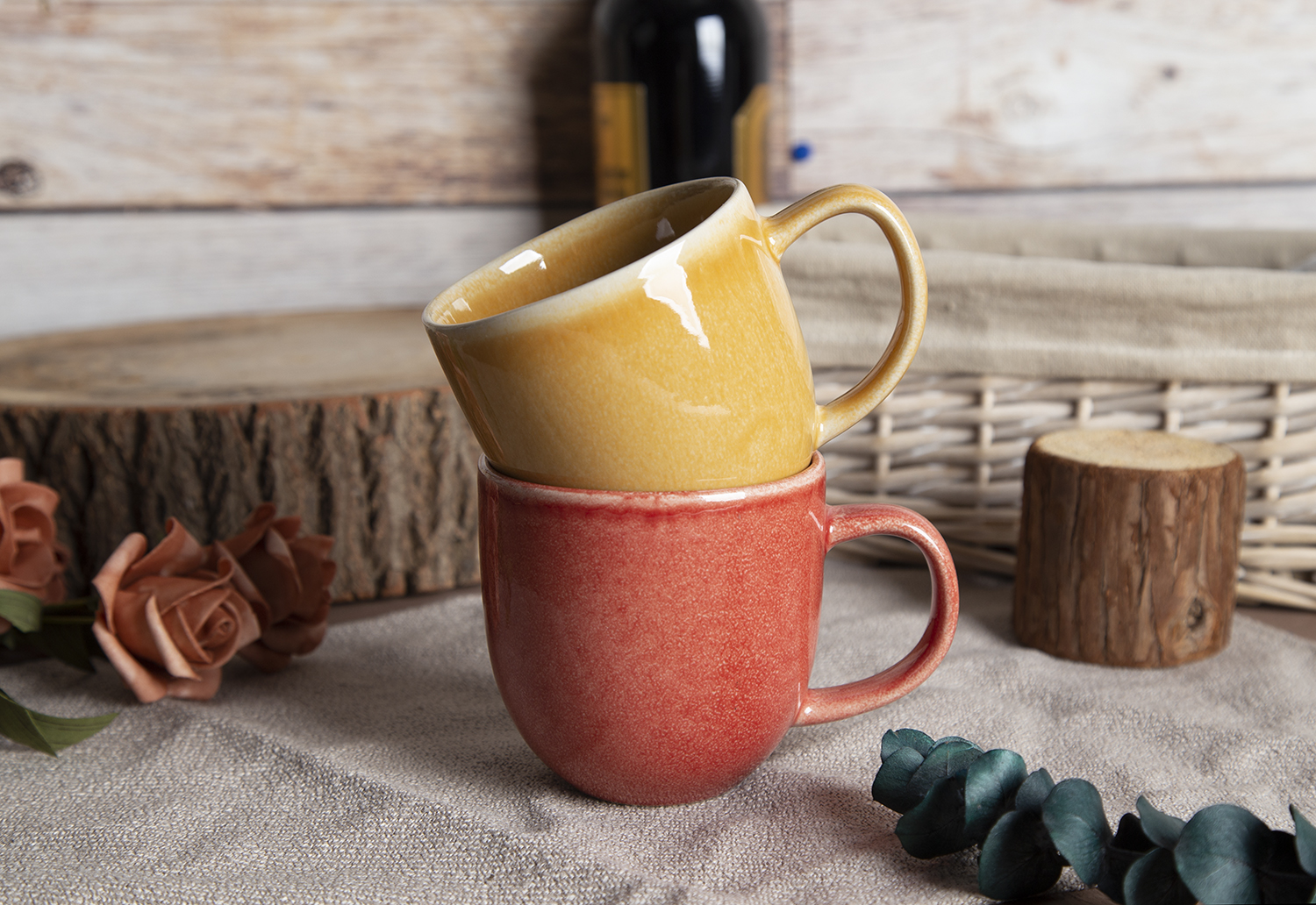 CHANGSHA HAPPY GO Colorful Glaze Ceramic Collection: Harmonious Blend of Earthy Tones |happygodinnerware.com