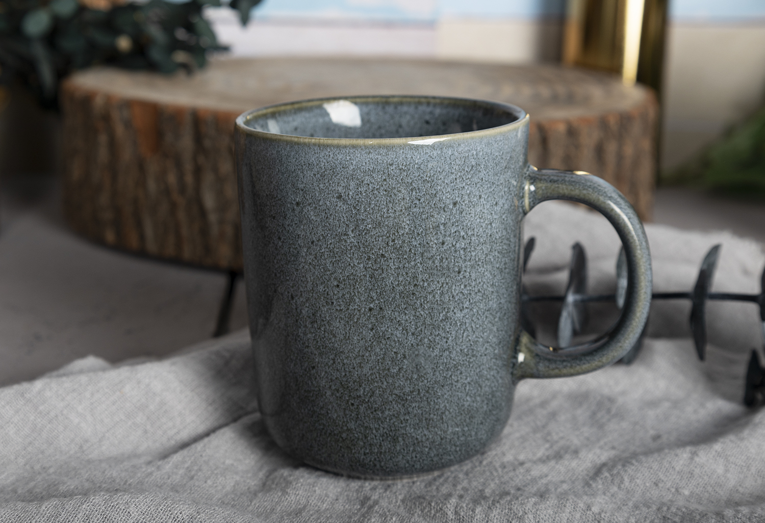 CHANGSHA HAPPY GO  Vintage Reactive Glaze Stoneware Bowl and Mug Set for Cozy Dining Experience  |happygodinnerware.com