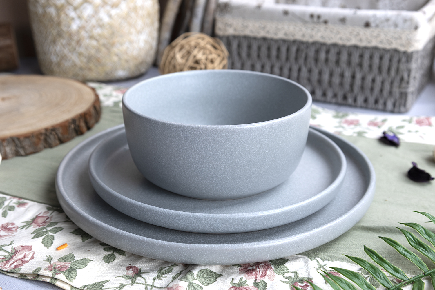 CHANGSHA HAPPY GO Spring Breeze Matte Reactive Glaze Stoneware Collection | Pastel Spring–Summer Palette |Dopamine Series Ceramics|happygodinnerware.com