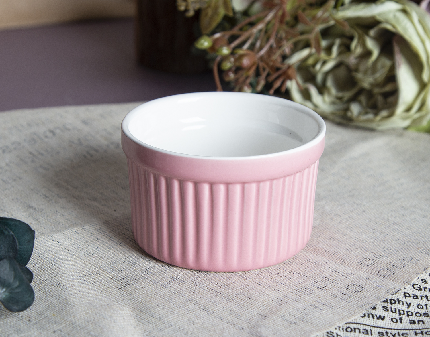 CHANGSHA HAPPY GO New Bone China Snack Bowl with Embossed Design | happygodinnerware.com