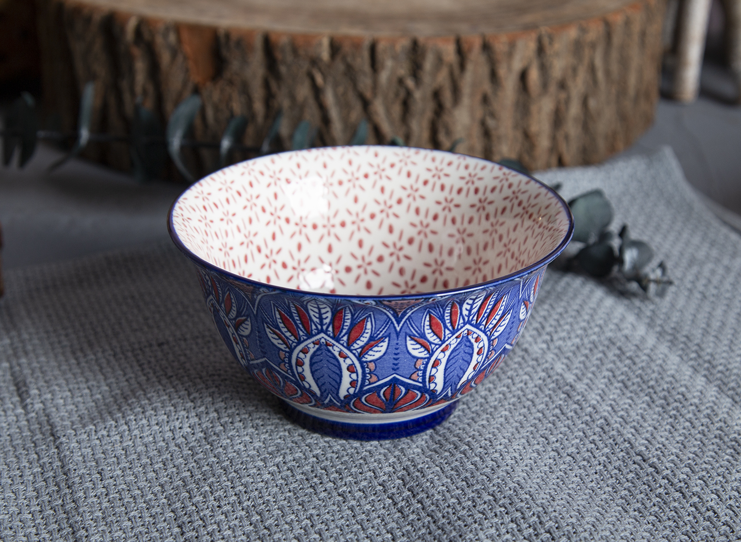 CHANGSHA HAPPY GO Mandala Printed Stoneware Bowls with Colorful Glaze | happygodinnerware.com