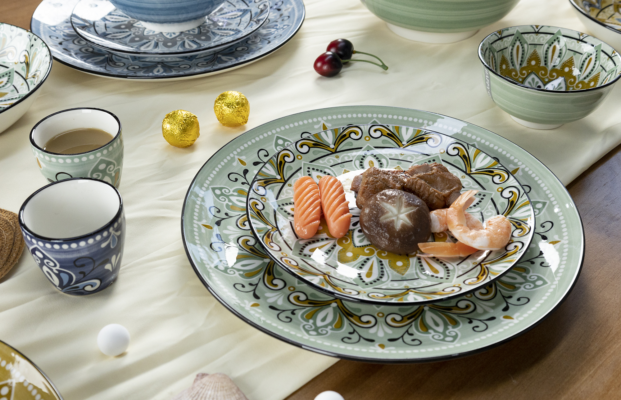 CHANGSHA HAPPY GO White Porcelain Printed Pattern Dinnerware Set |happygodinnerware.com