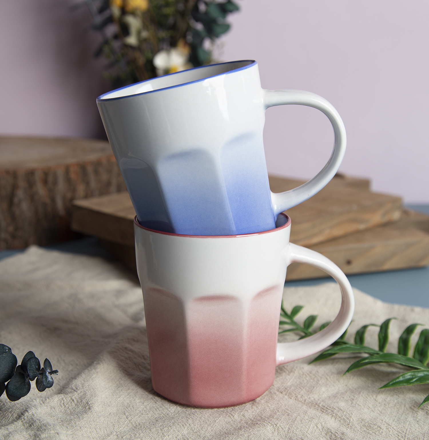 CHANGSHA HAPPY GO Gourd-Shaped Embossed Design New Bone China Mugs and Bowls |happygodinnerware.com