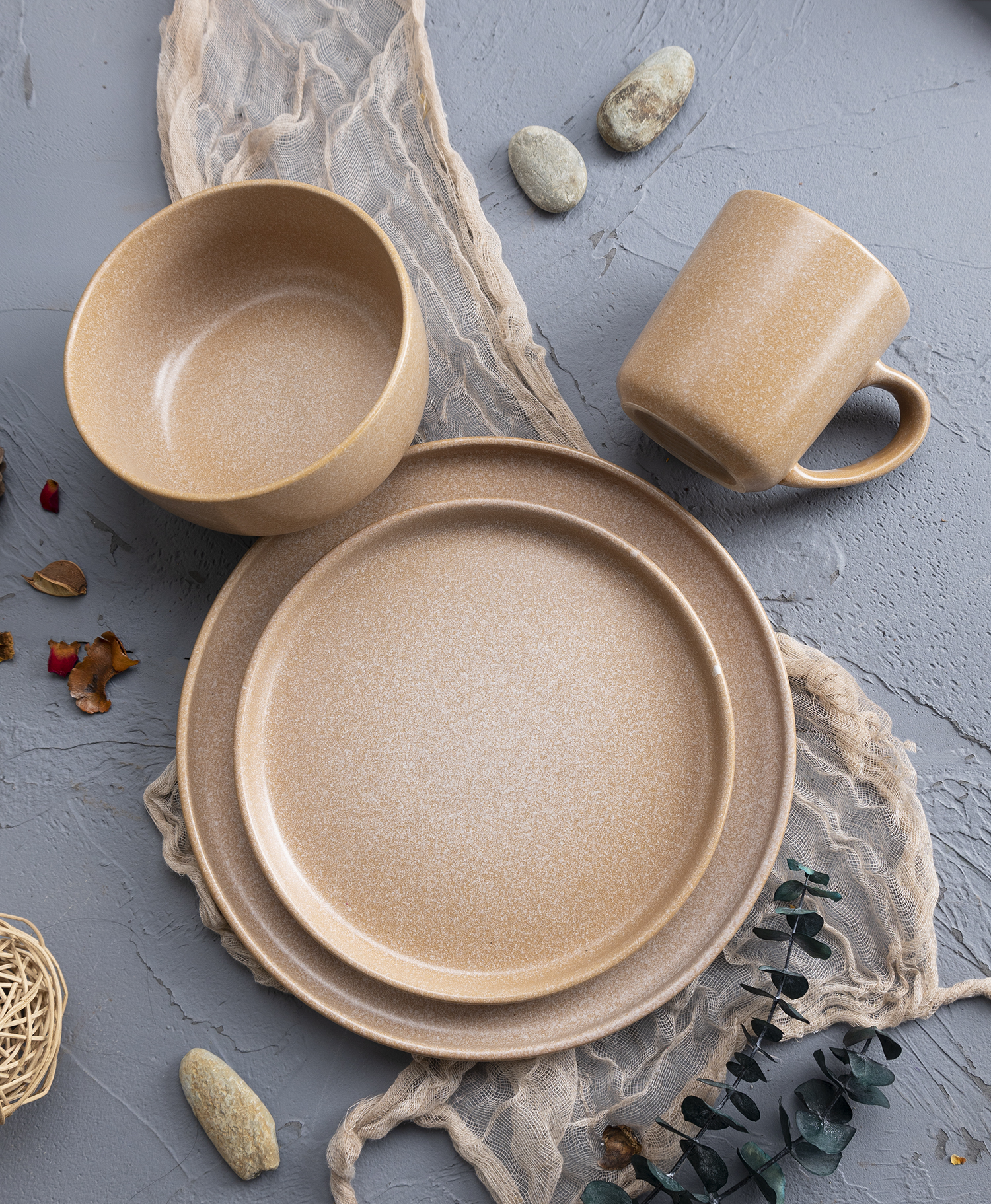 CHANGSHA HAPPY GO Autumn Harvest Matte Reactive Glaze Stoneware Collection | Cozy Fall–Winter Hues |Dopamine Series Ceramics|happygodinnerware.com