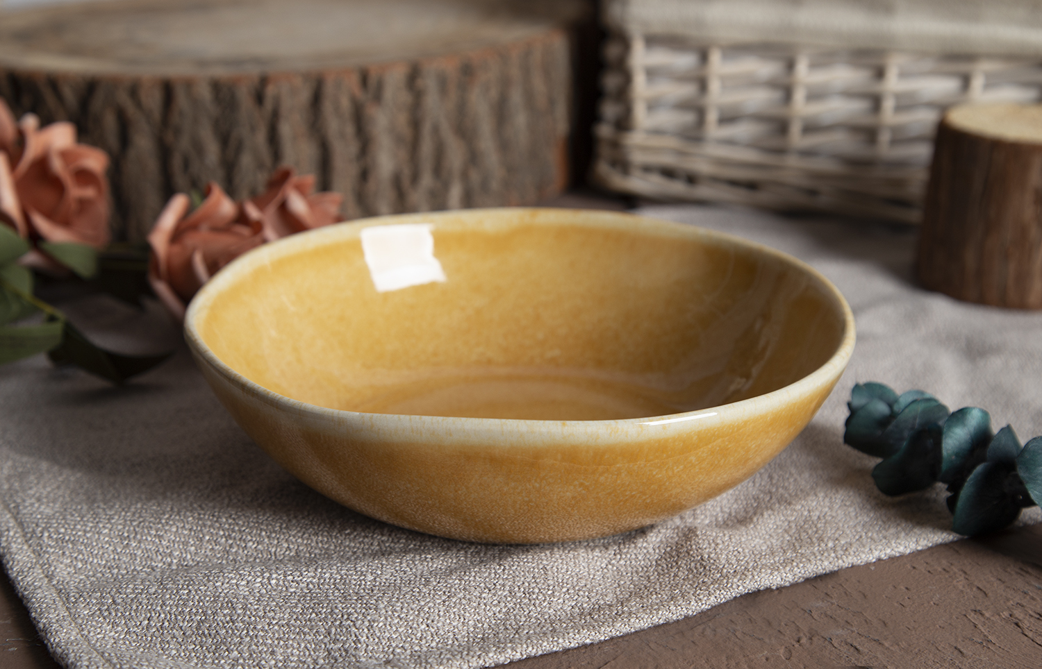 CHANGSHA HAPPY GO Colorful Glaze Ceramic Collection: Harmonious Blend of Earthy Tones |happygodinnerware.com
