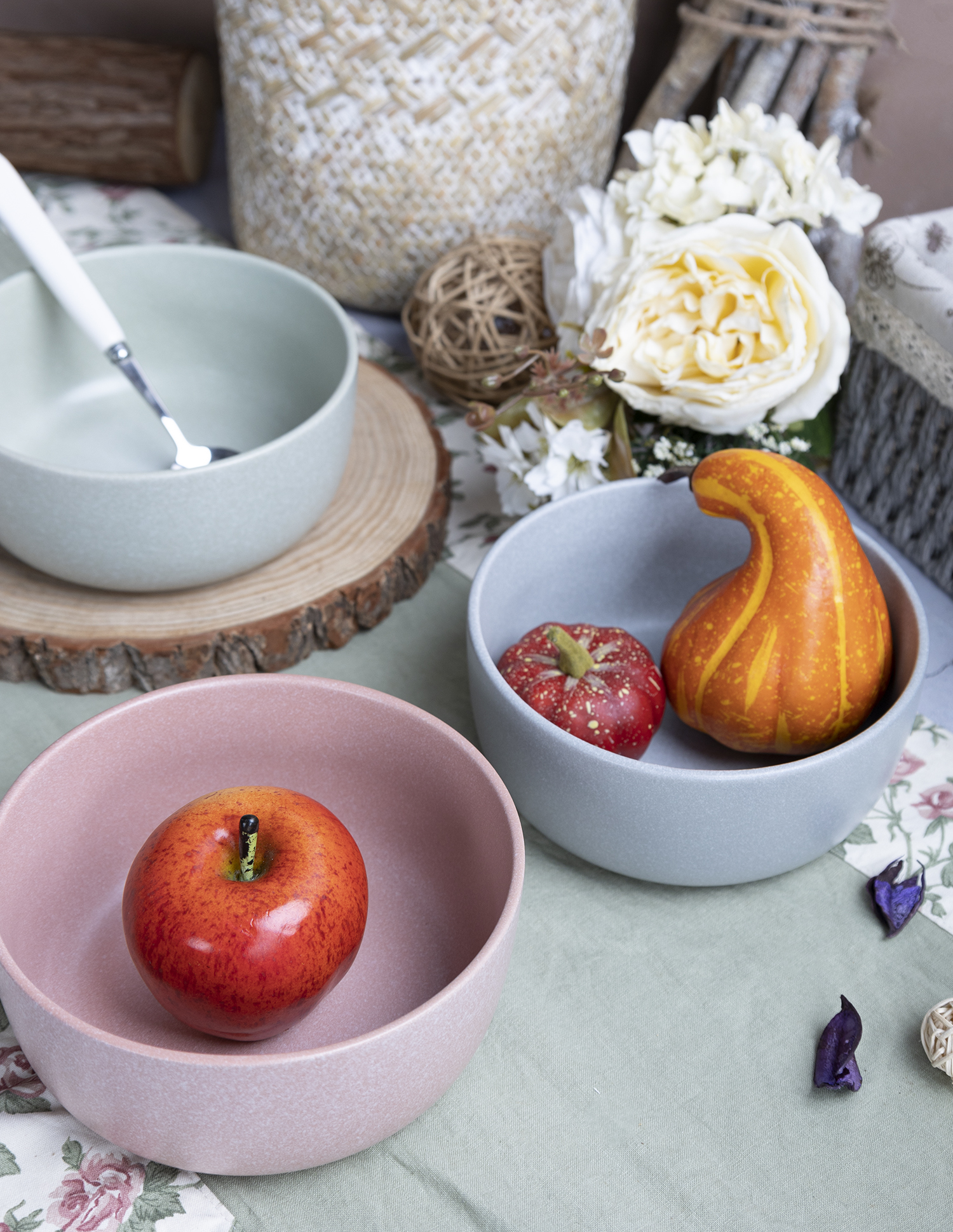 CHANGSHA HAPPY GO Spring Breeze Matte Reactive Glaze Stoneware Collection | Pastel Spring–Summer Palette |Dopamine Series Ceramics|happygodinnerware.com