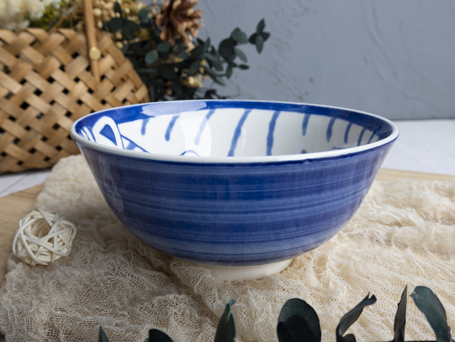 CHANGSHA HAPPY GO Colorful Country Style Printed White Porcelain Dinnerware Set with Pastoral Flower and Stripe Designs  |happygodinnerware.com