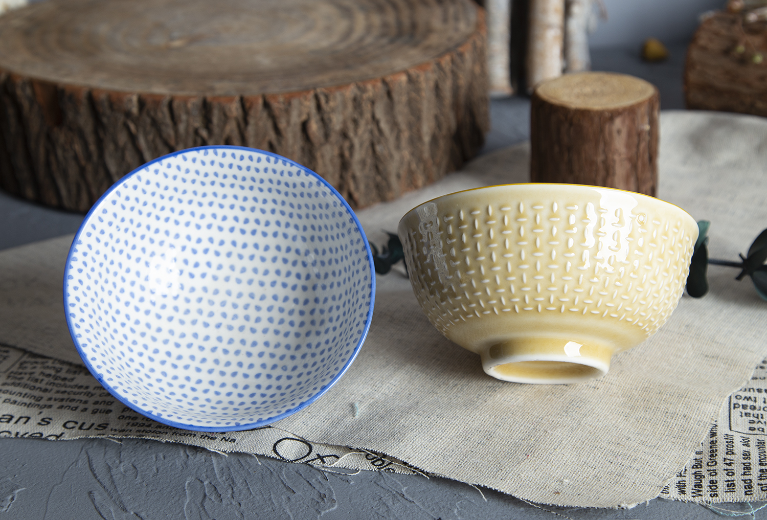CHANGSHA HAPPY GO Embossed Stoneware Bowls with Floral Patterns | happygodinnerware.com