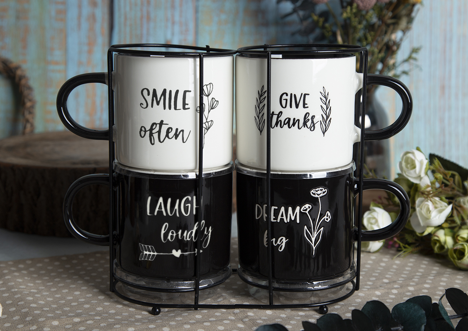 ​CHANGSHA HAPPY GO Plant-Themed New Bone China Mugs with Under-Glaze Silk Screen Printing |happygodinnerware.com