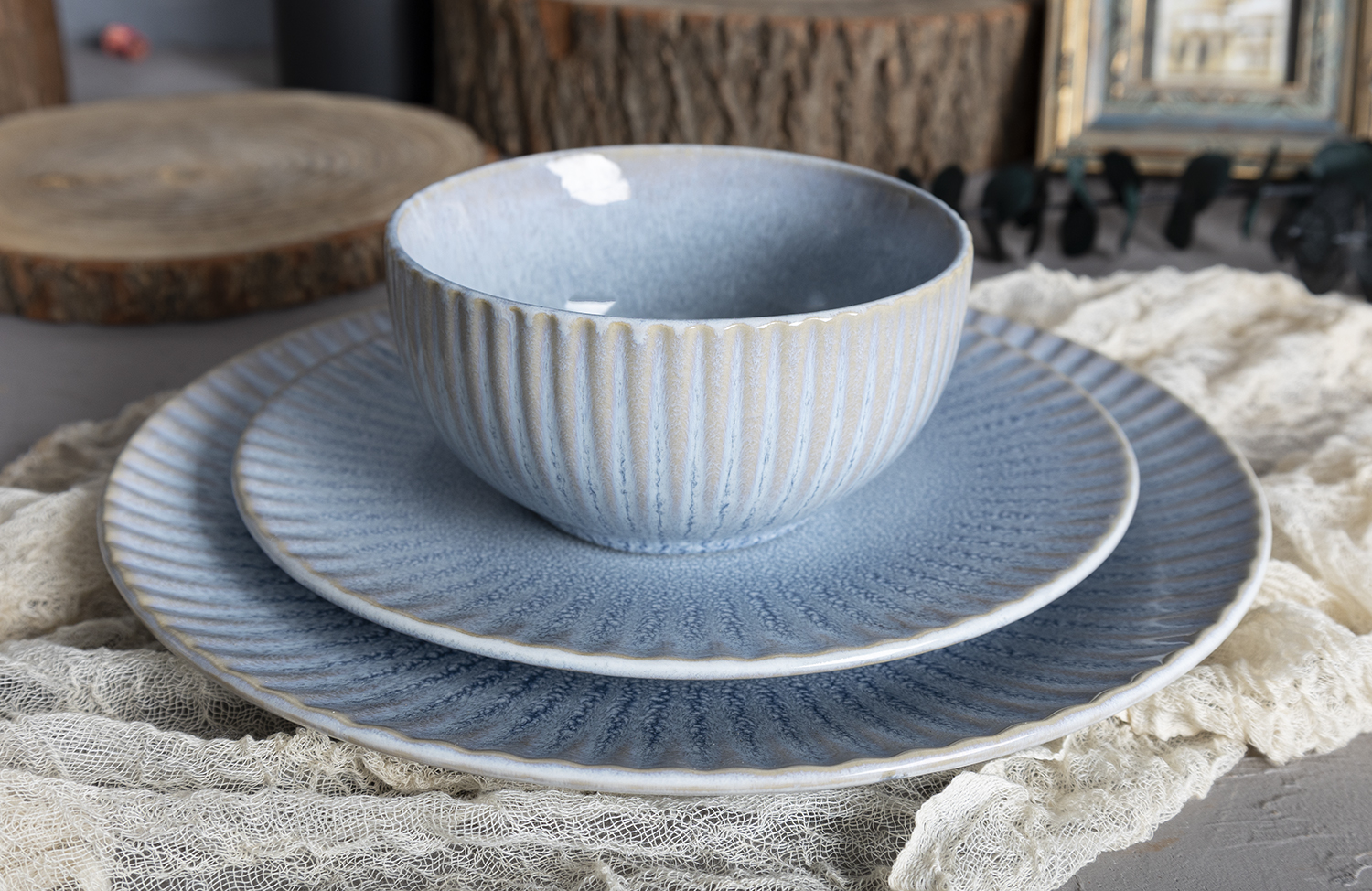 CHANGSHA HAPPY GO  Handcrafted Style Thick Embossed Reactive Glaze Stoneware Mug and Tea Set for Rustic Dining  |happygodinnerware.com