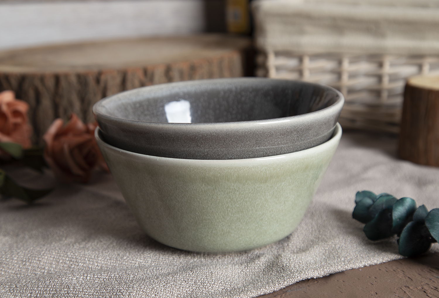 CHANGSHA HAPPY GO Colorful Glaze Ceramic Collection: Harmonious Blend of Earthy Tones |happygodinnerware.com