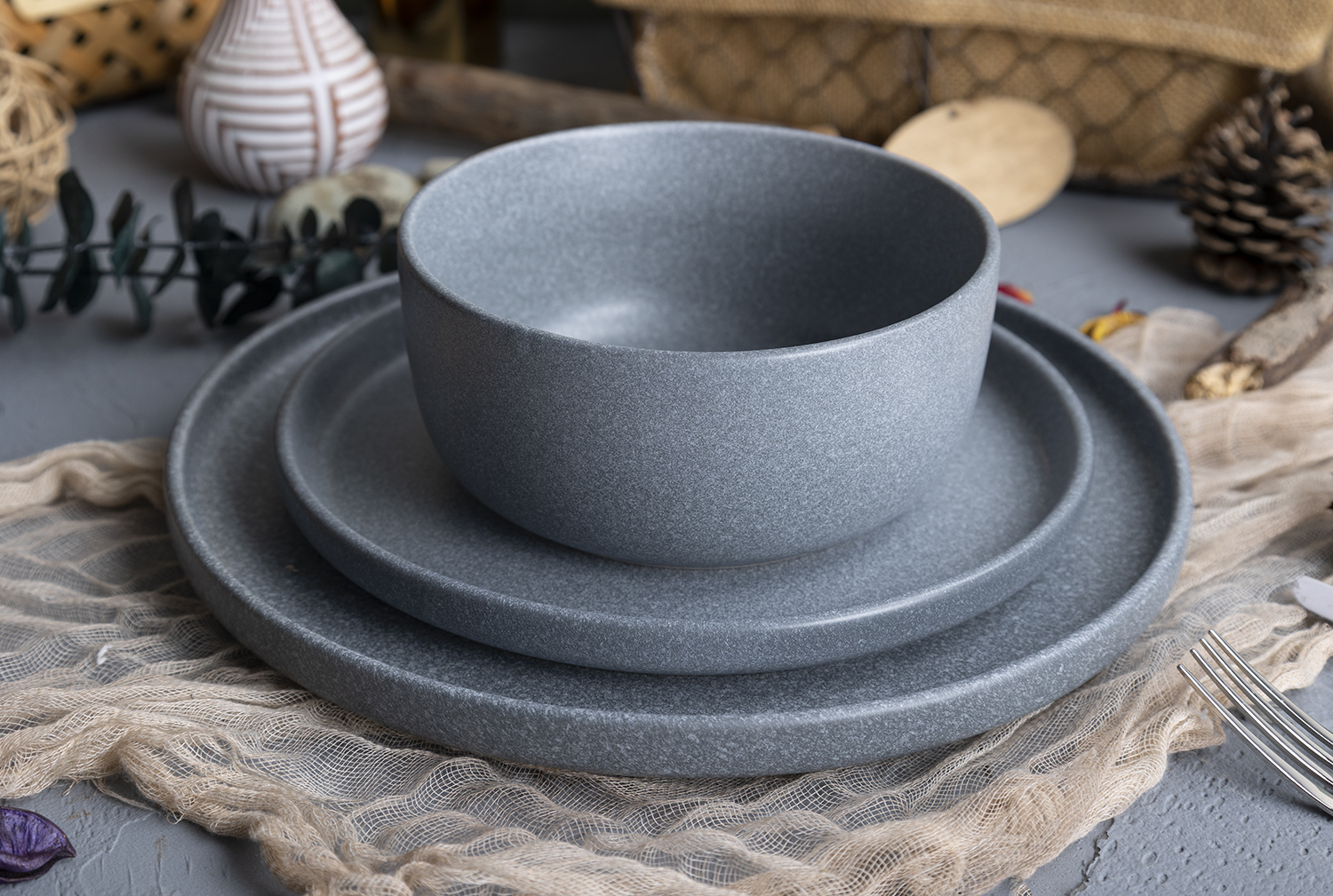 CHANGSHA HAPPY GO Autumn Harvest Matte Reactive Glaze Stoneware Collection | Cozy Fall–Winter Hues |Dopamine Series Ceramics|happygodinnerware.com