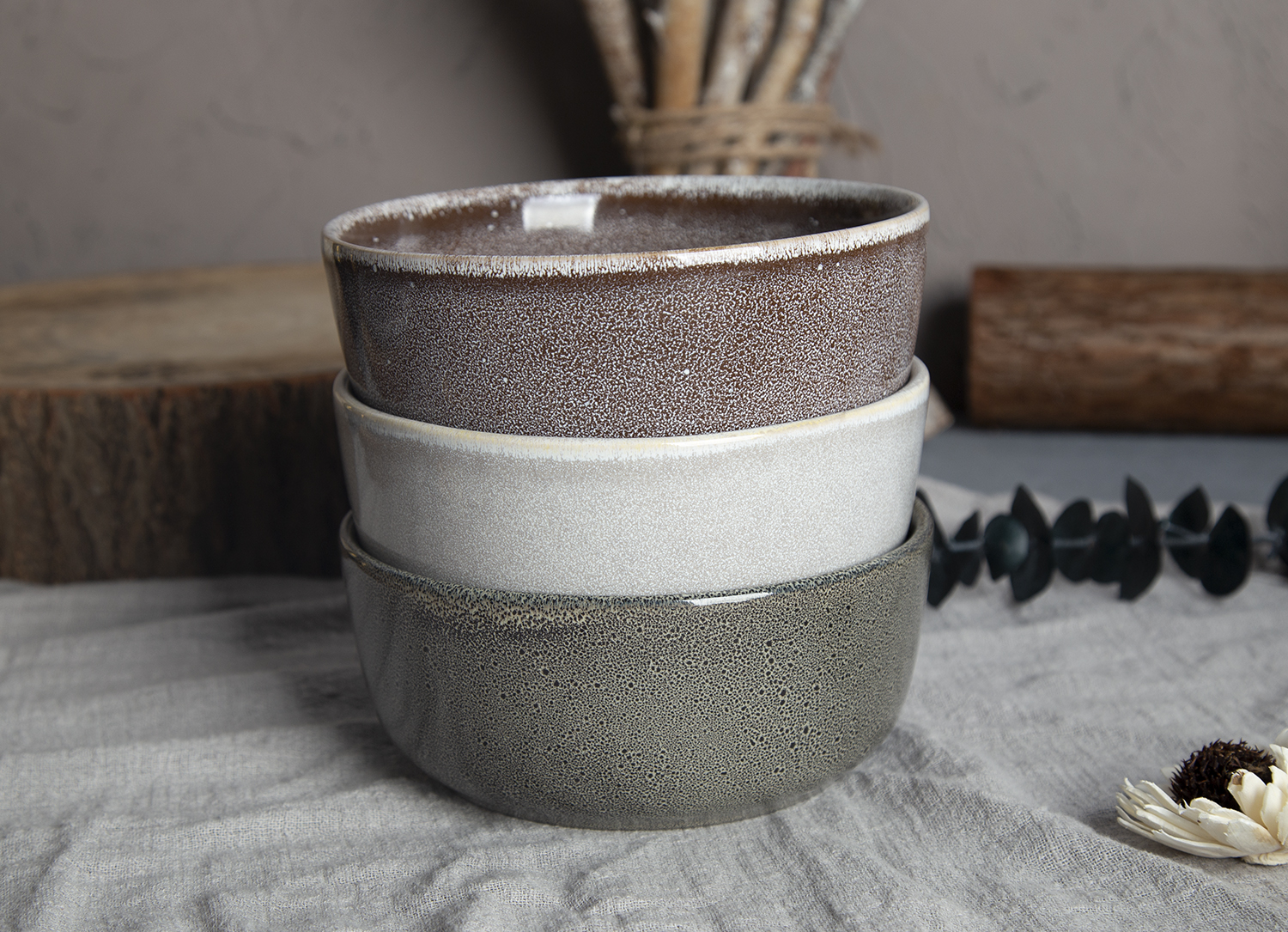 CHANGSHA HAPPY GO Reactive Glaze Stoneware Dinnerware Set | happygodinnerware.com