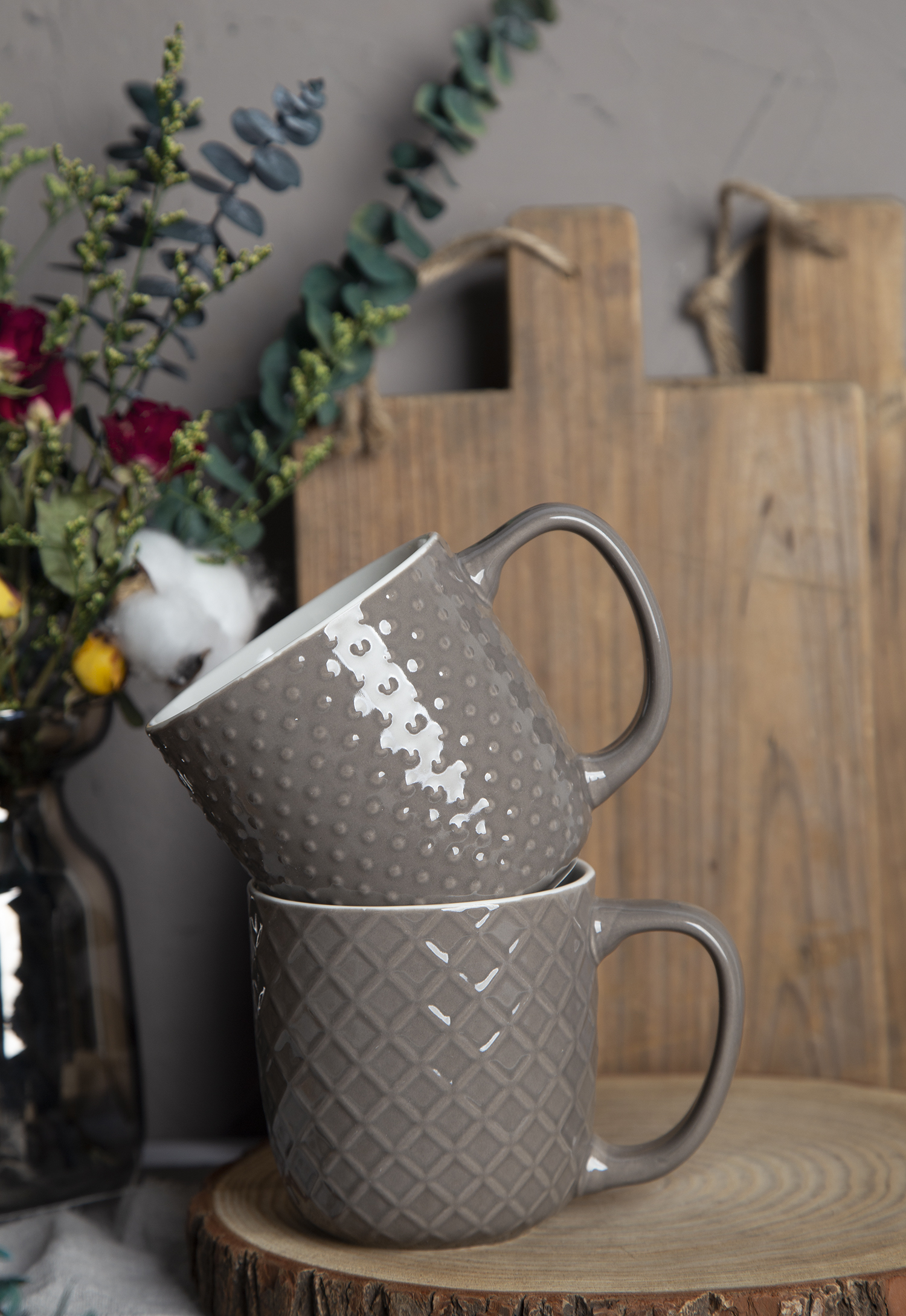 CHANGSHA HAPPY GO Color Glazed Embossed Bone China Mug Collection – Elegant Texture in Modern Palette |happygodinnerware.com
