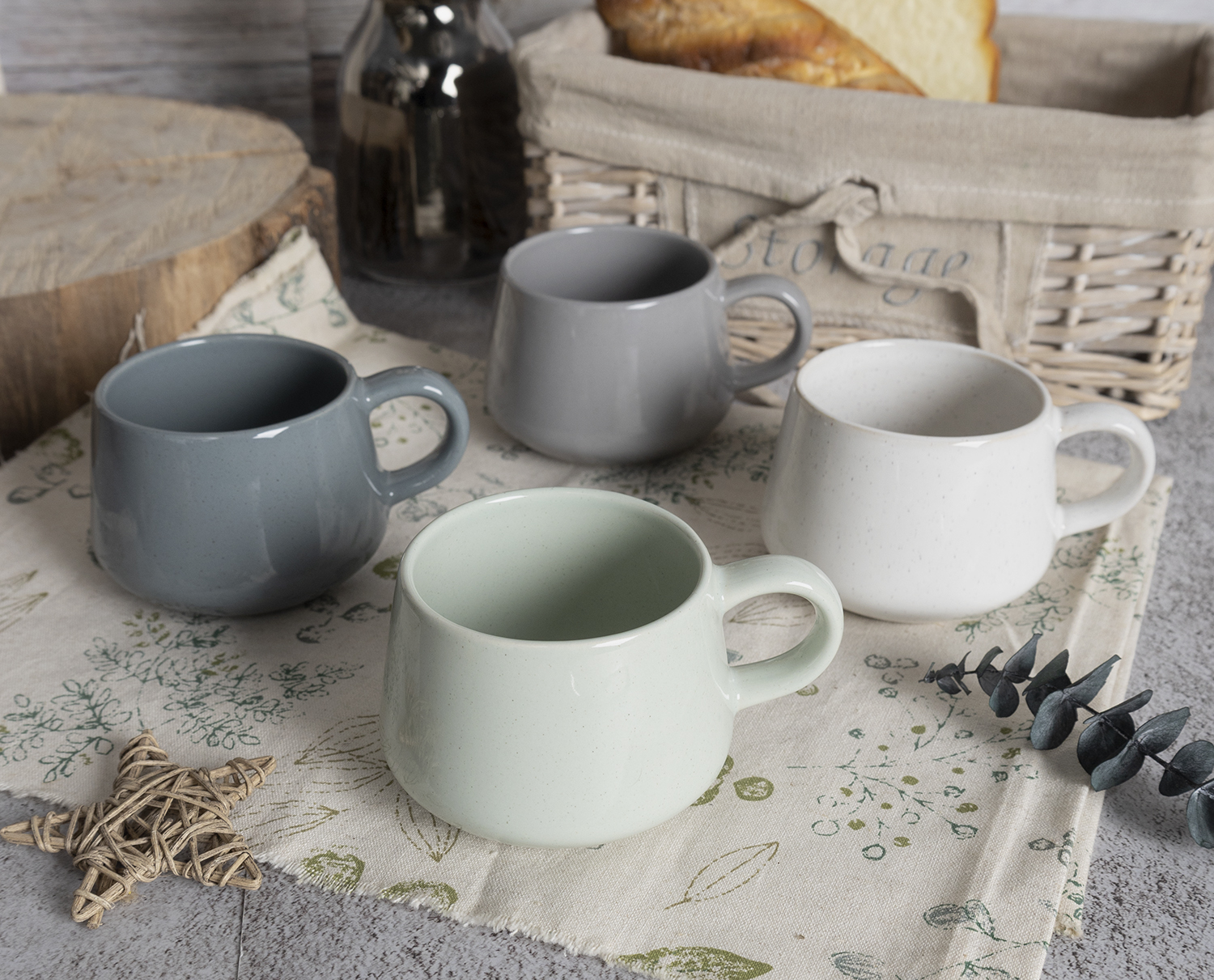 CHANGSHA HAPPY GO Nordic Style Ceramic Coffee Mugs – Matte Glaze Stoneware Cups for Daily Use|happygodinnerware.com